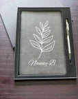 A5 Leatherette Notebook - Leaf
