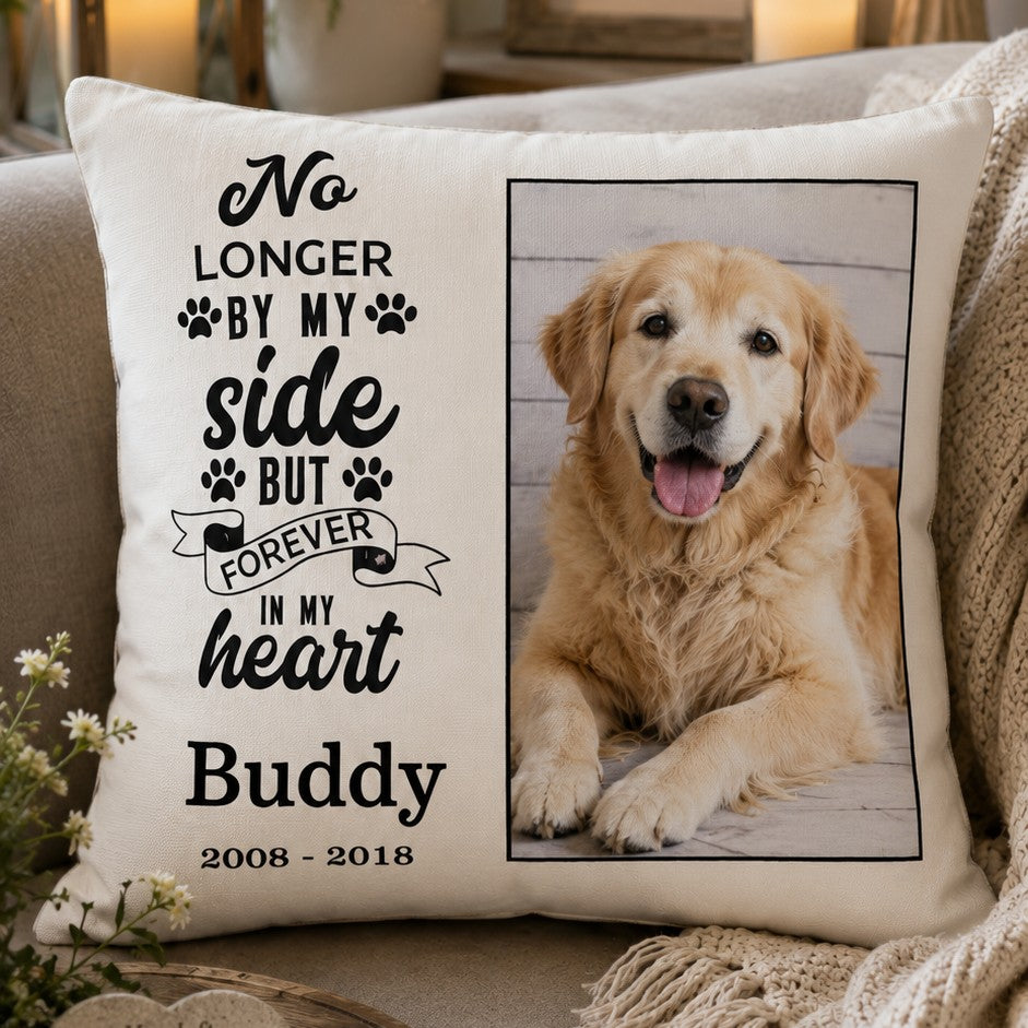 dog memorial photo cushion
