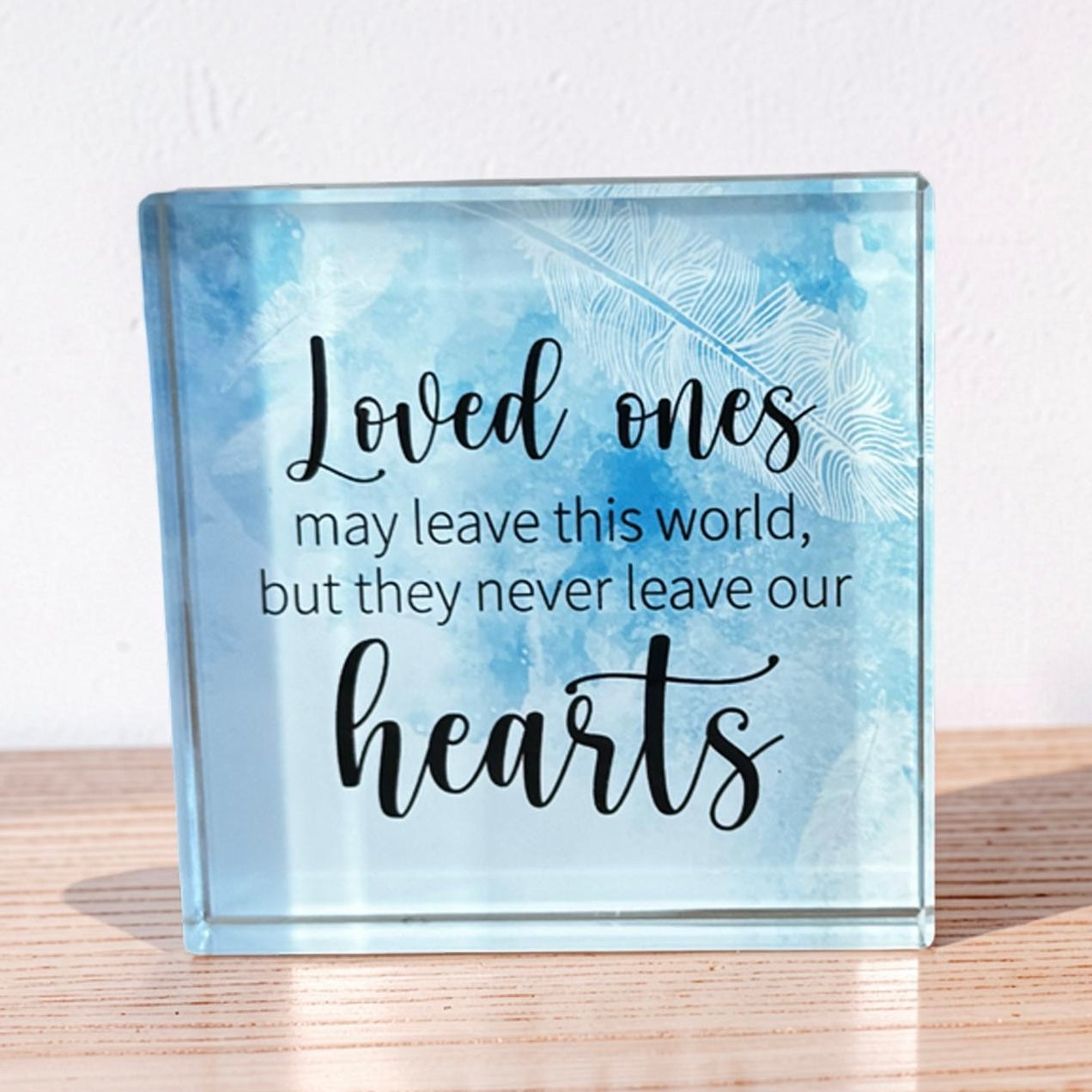 loved ones crystal plaque