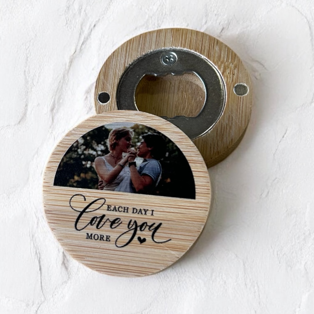 personalised bottle opener, valentines day gift