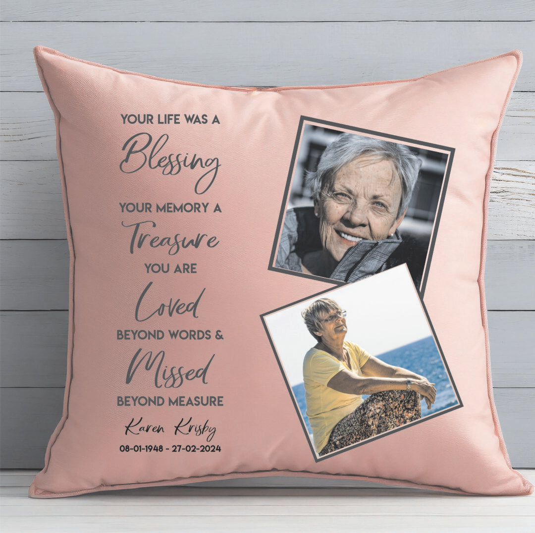 memorial cushion, memorial gifts Australia