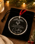 memorial ornament engraved crystal