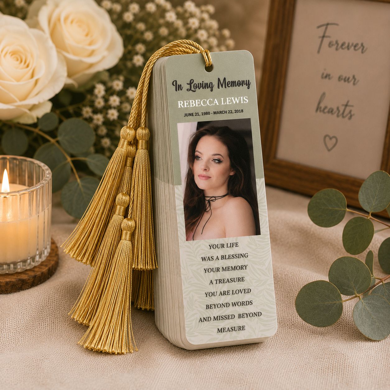 Memorial photo keepsakes to share available in bundles of 10, 20, 50, 70 and 100