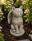 cat garden statue