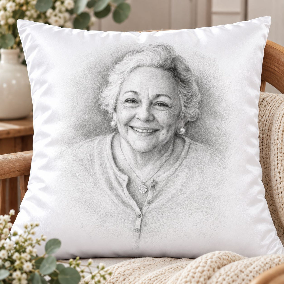 remembrance photo cushion