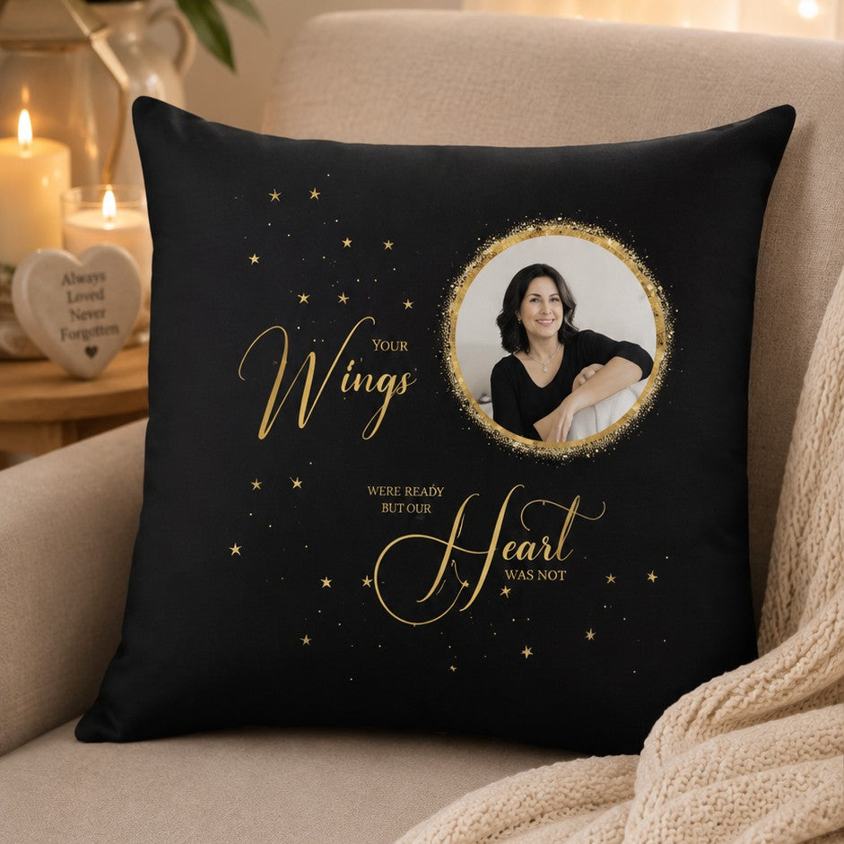 memorial pillow your wings were ready