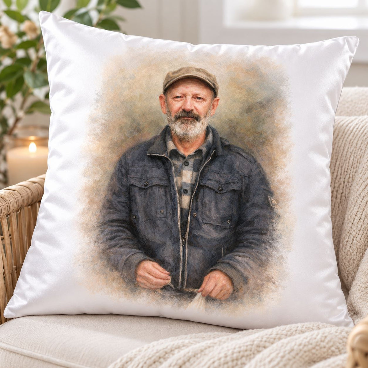 memorial photo pillow