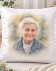memorial photo cushion