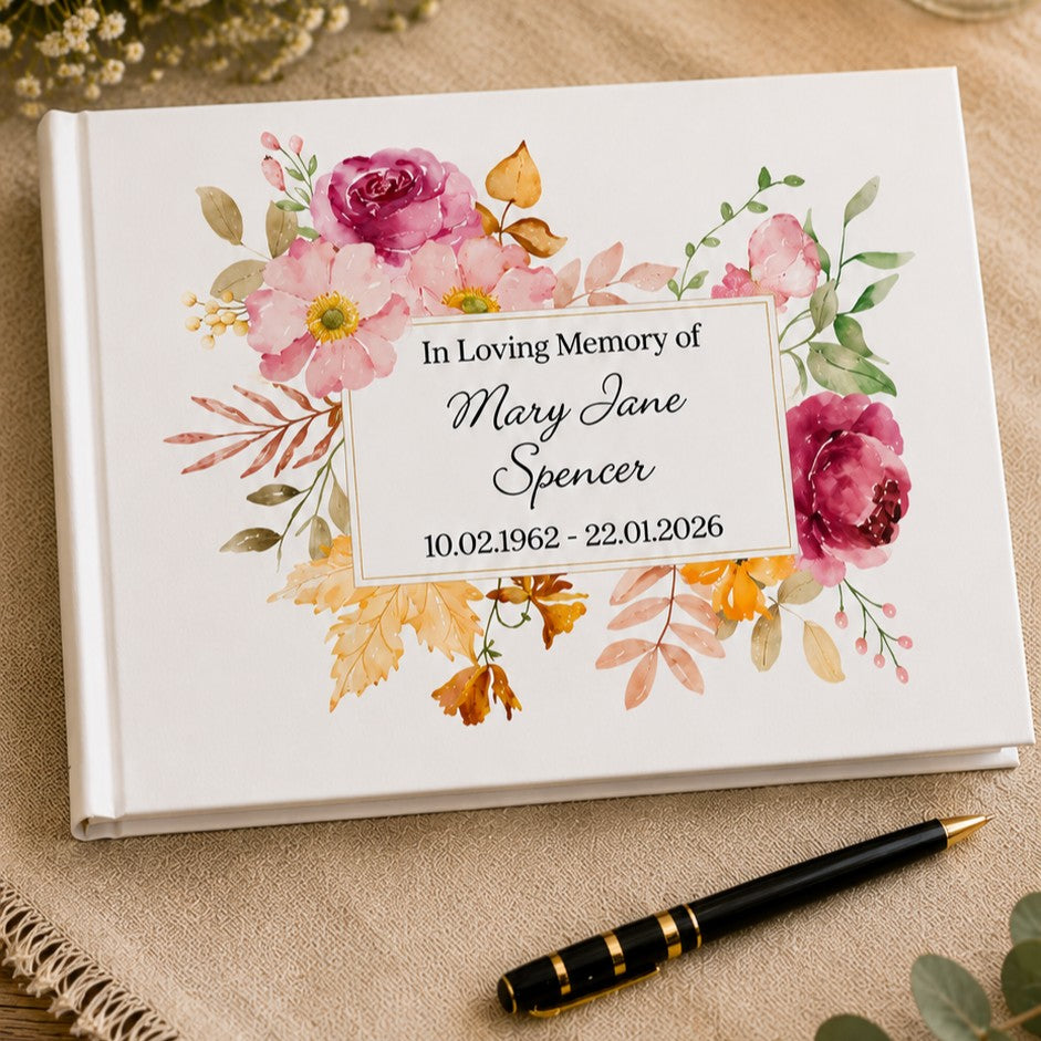 memorial signing book