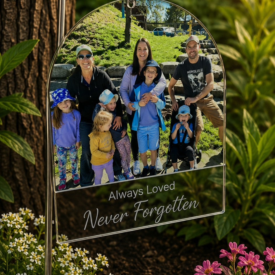 garden photo memorial