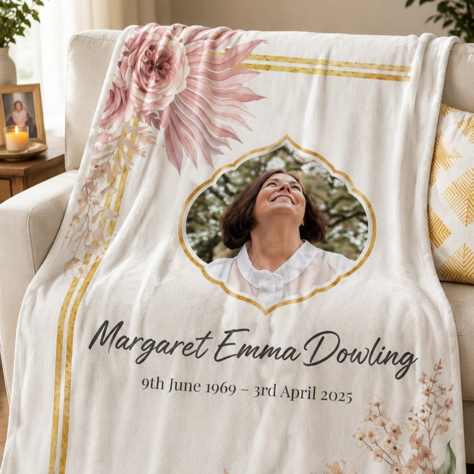 memorial blanket keepsake