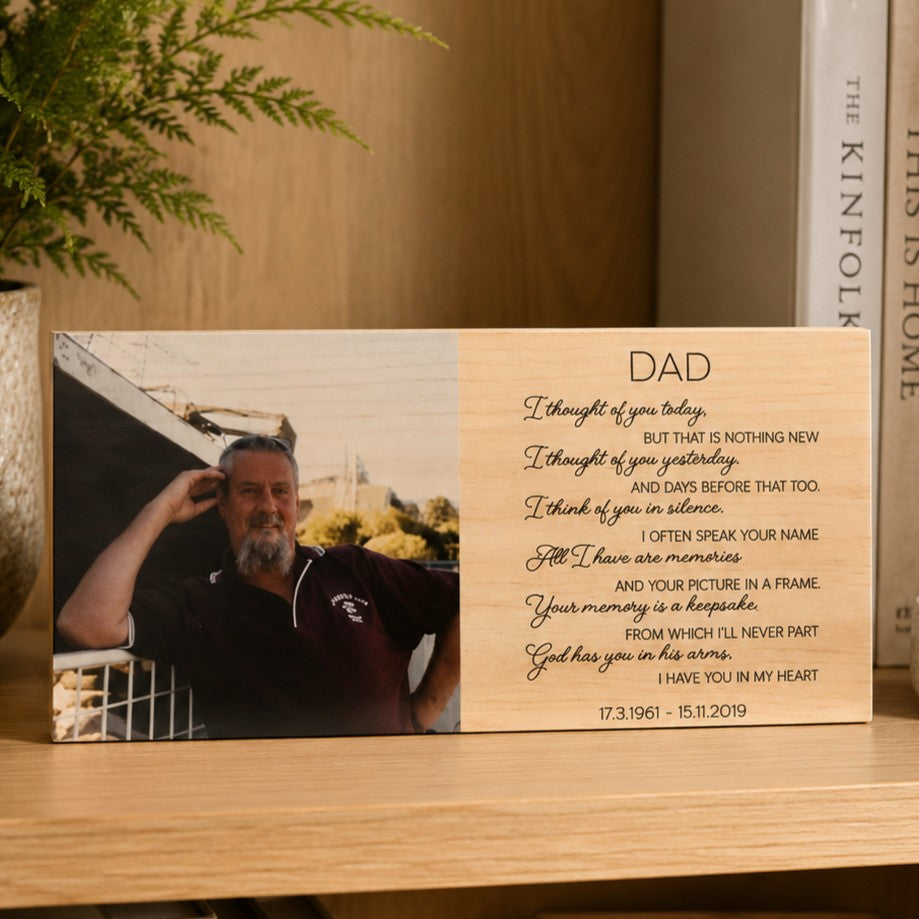 memorial photo keepsake
