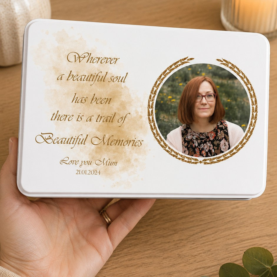 memories keepsake tin