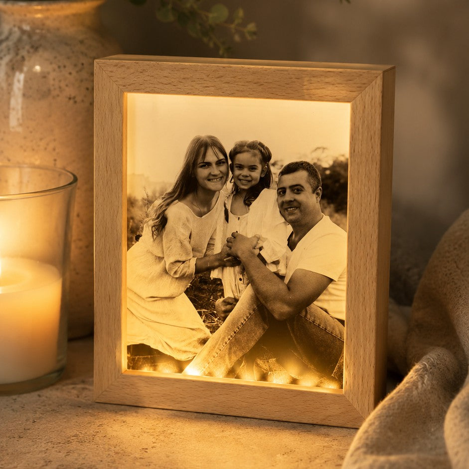 memorial light in frame