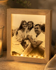 memorial light in frame