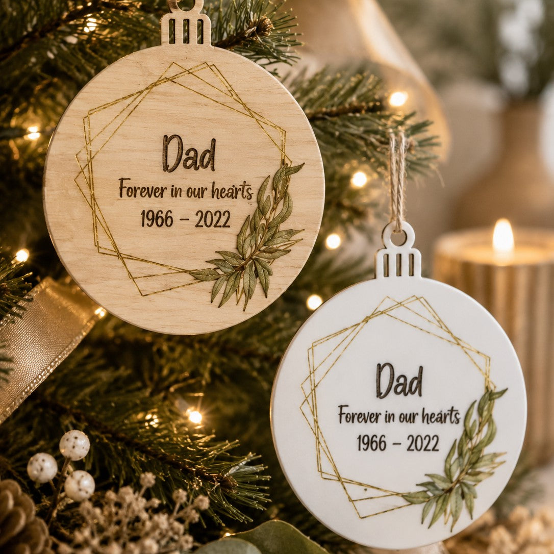 forever in our hearts memorial ornament