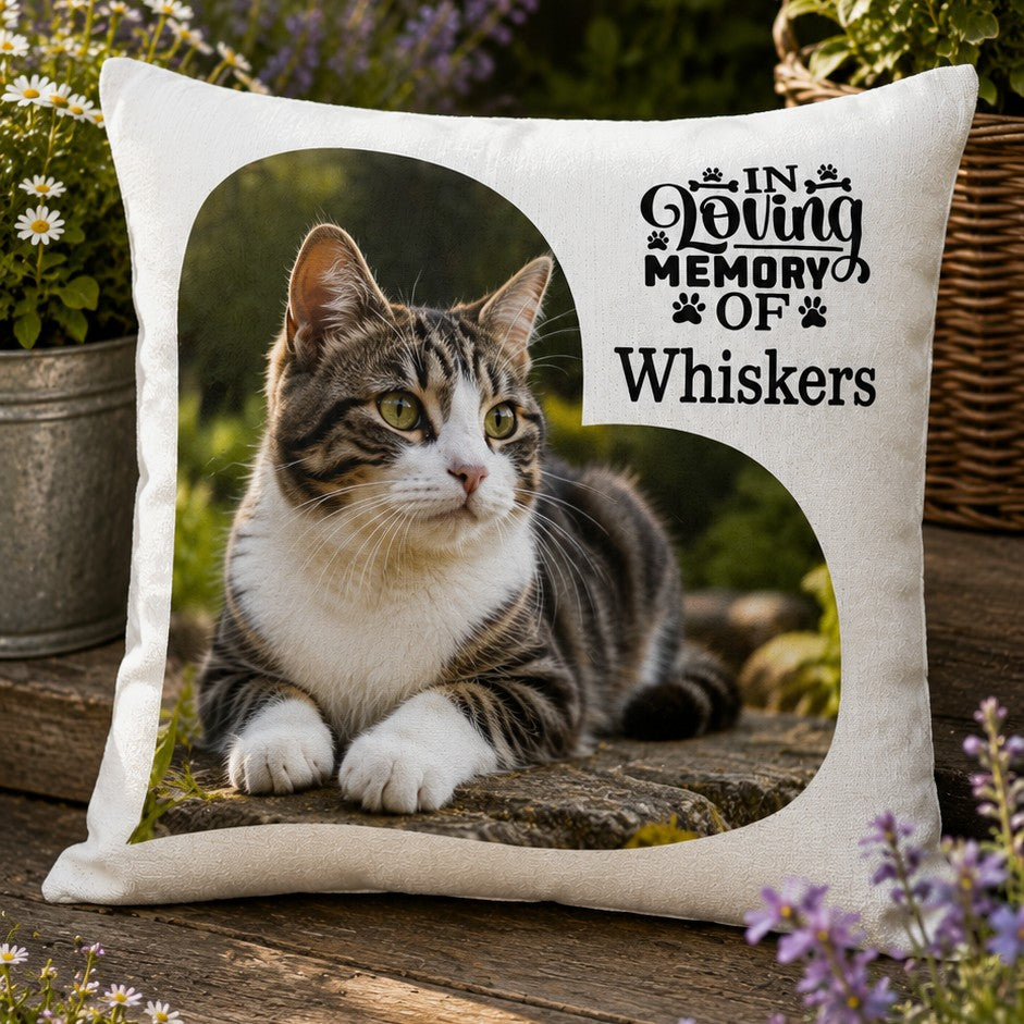 cat memorial pillow