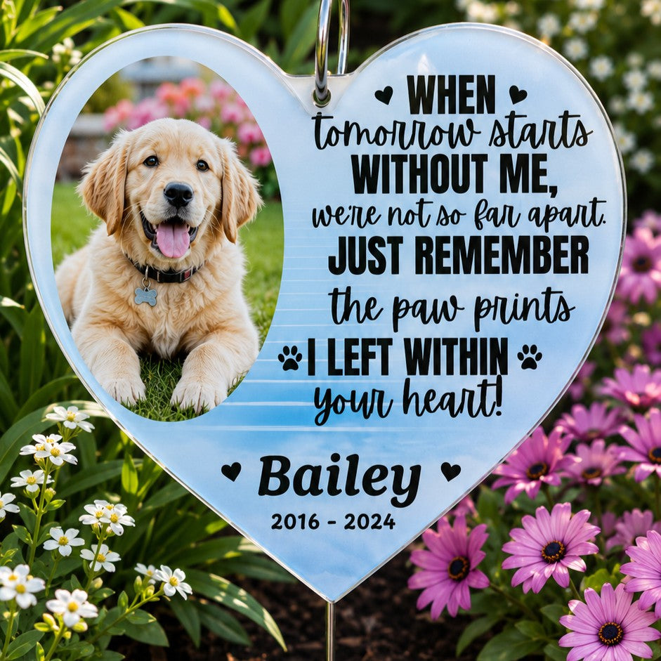 pet memorial grave sign