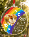Personalised Rainbow Bridge crystal ornament