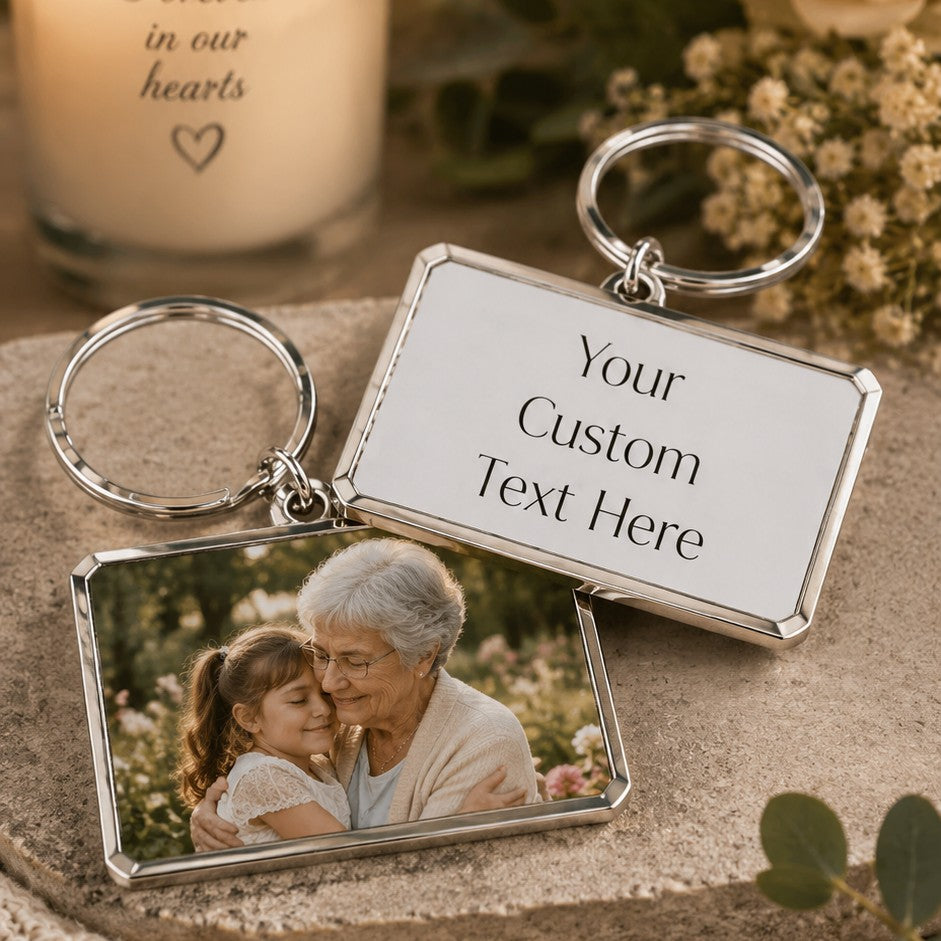 personalised photo keyring
