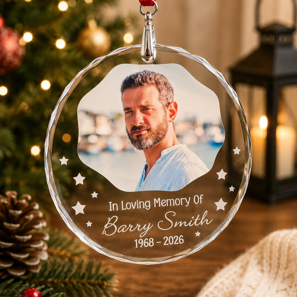 memorial photo ornament Christmas