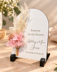 memorial-plaque-floral-arch