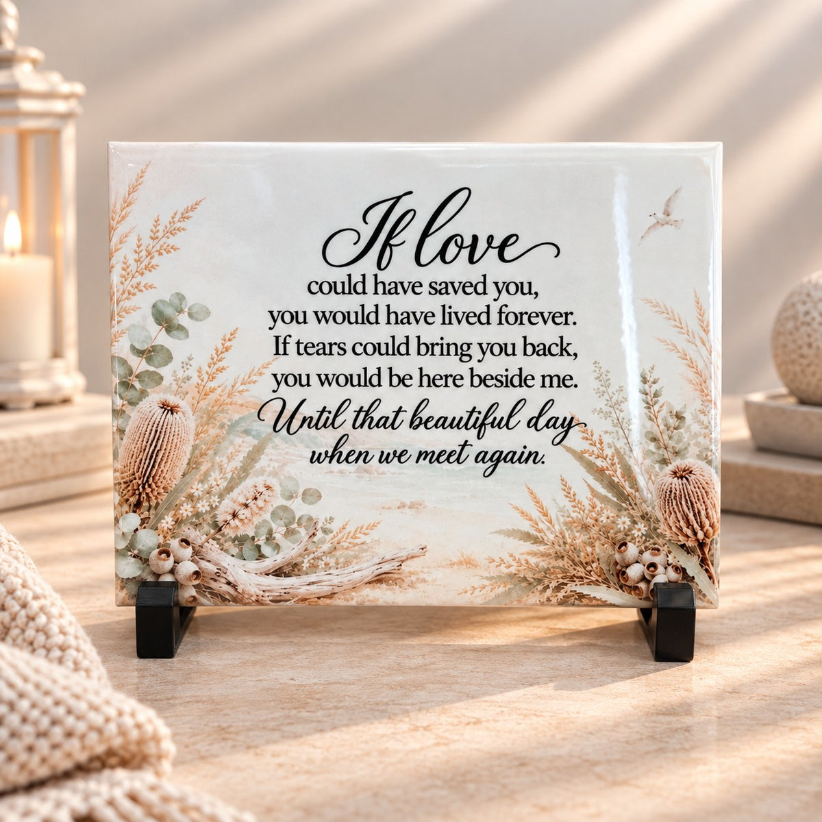 if love could have saved you memorial plaque