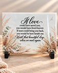 if love could have saved you memorial plaque