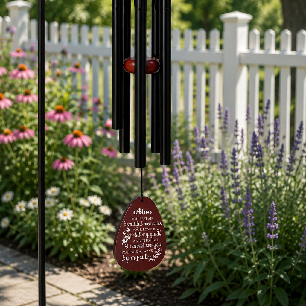 condolence gift, personalised windchimes
