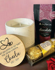 loss of pet gift Pet remembrance sympathy hamper with candle and treats