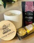 bereavement-gift-hamper Sympathy gift hamper with candle