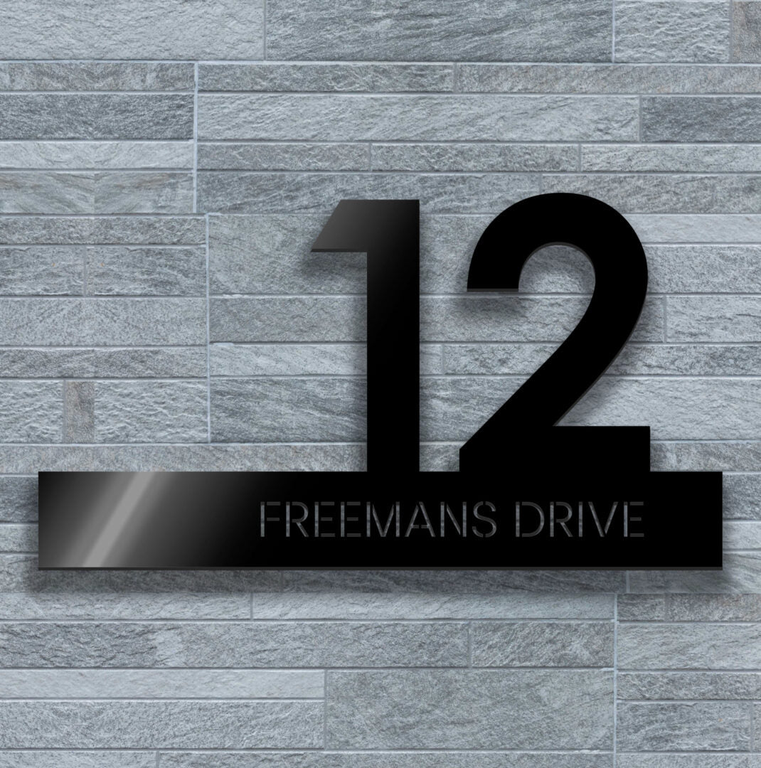house number sign