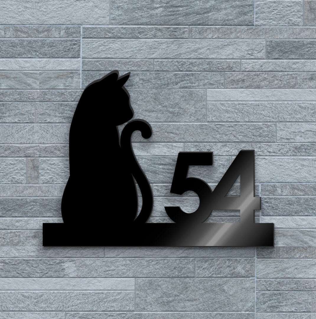 house number sign