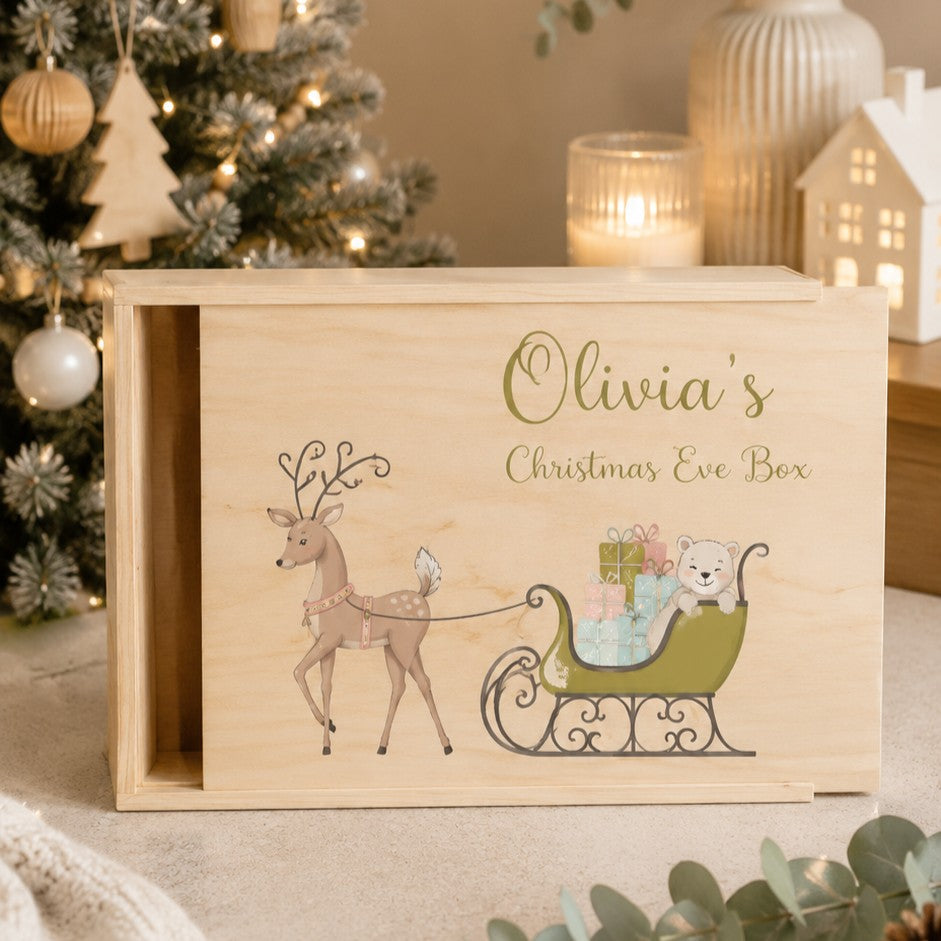 wooden xmas box