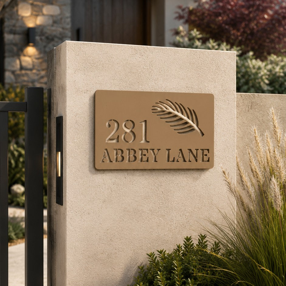 3D address sign