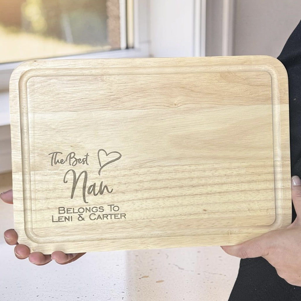 engraved serving board