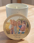 personalised Mother’s Day photo candle 