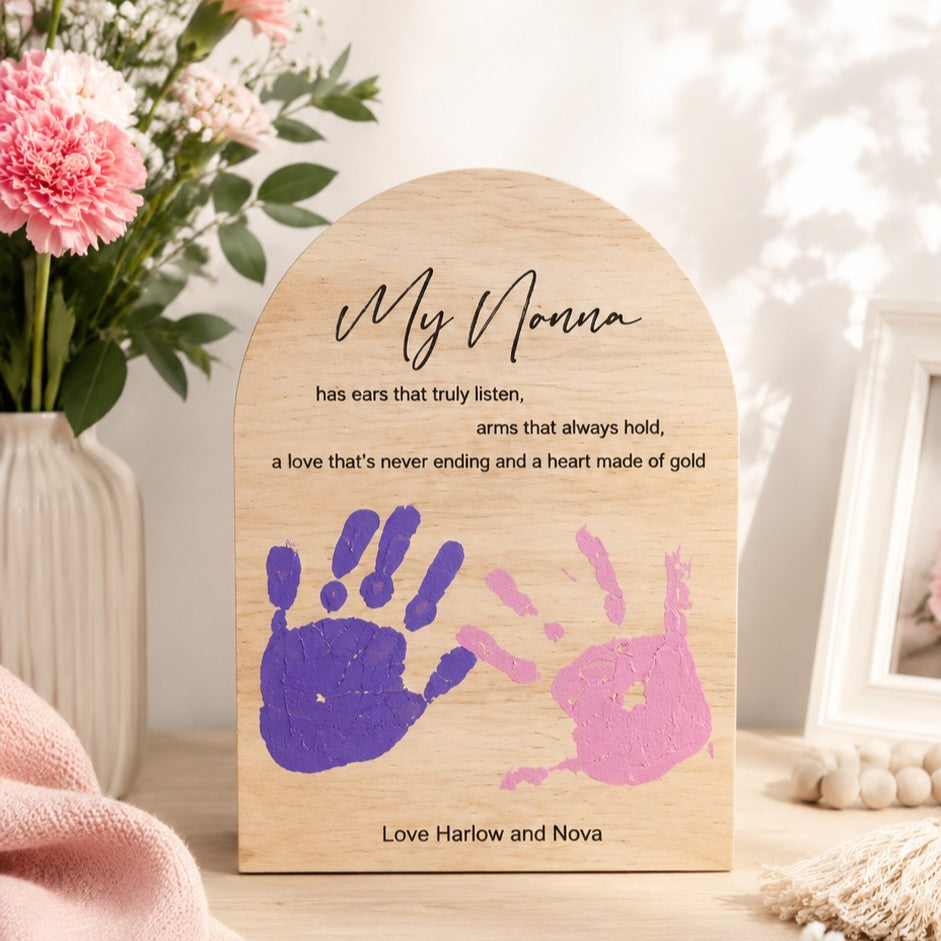 hand prints as mothers day gift