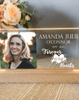 memorial light, sympathy gift, Forever in our hearts LED remembrance plaque