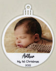 first Christmas photo ornament