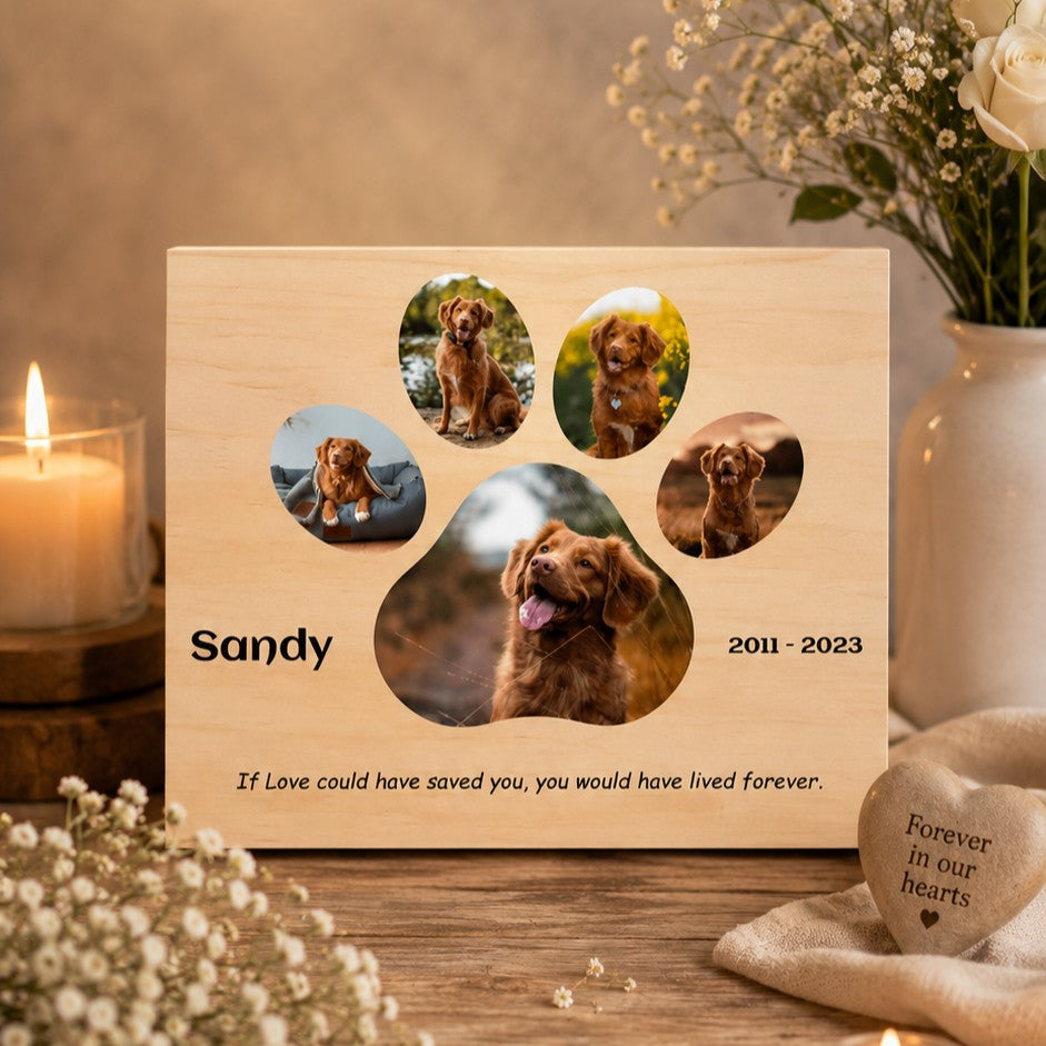 dog memorial photo gift