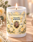 memorial photo candle