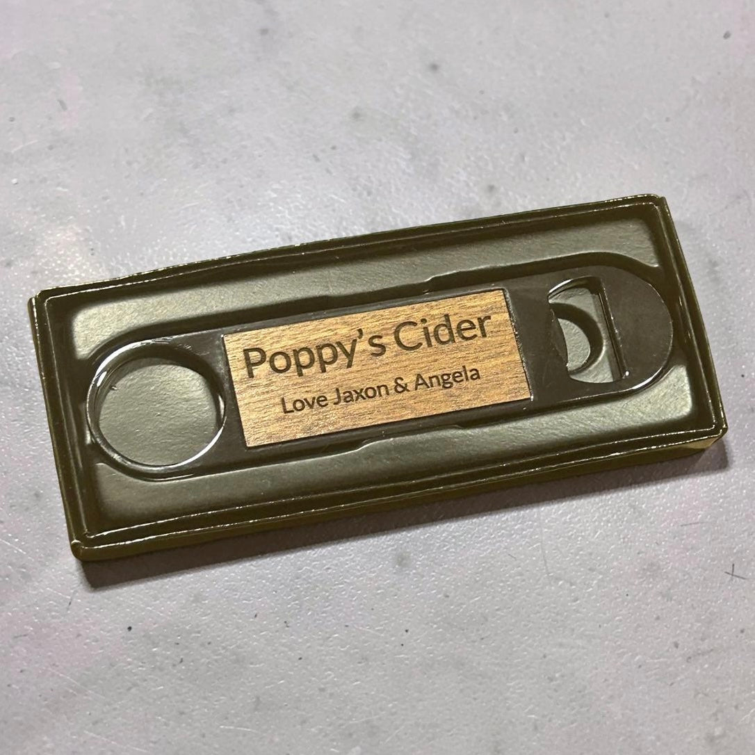 engraved bottle opener