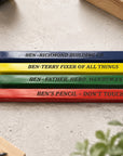 personalised builder pencils