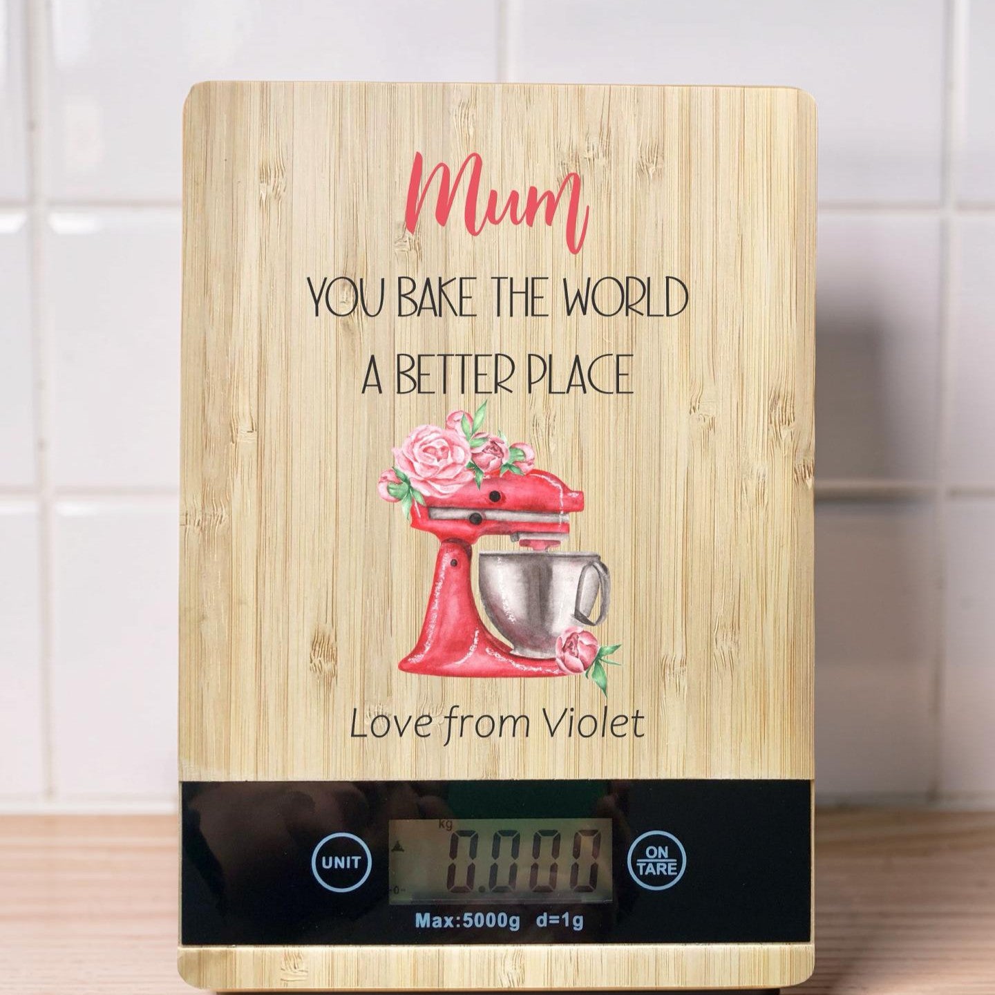 personalised kitchen scales