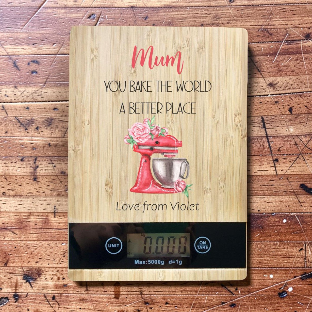 printed kitchen scales