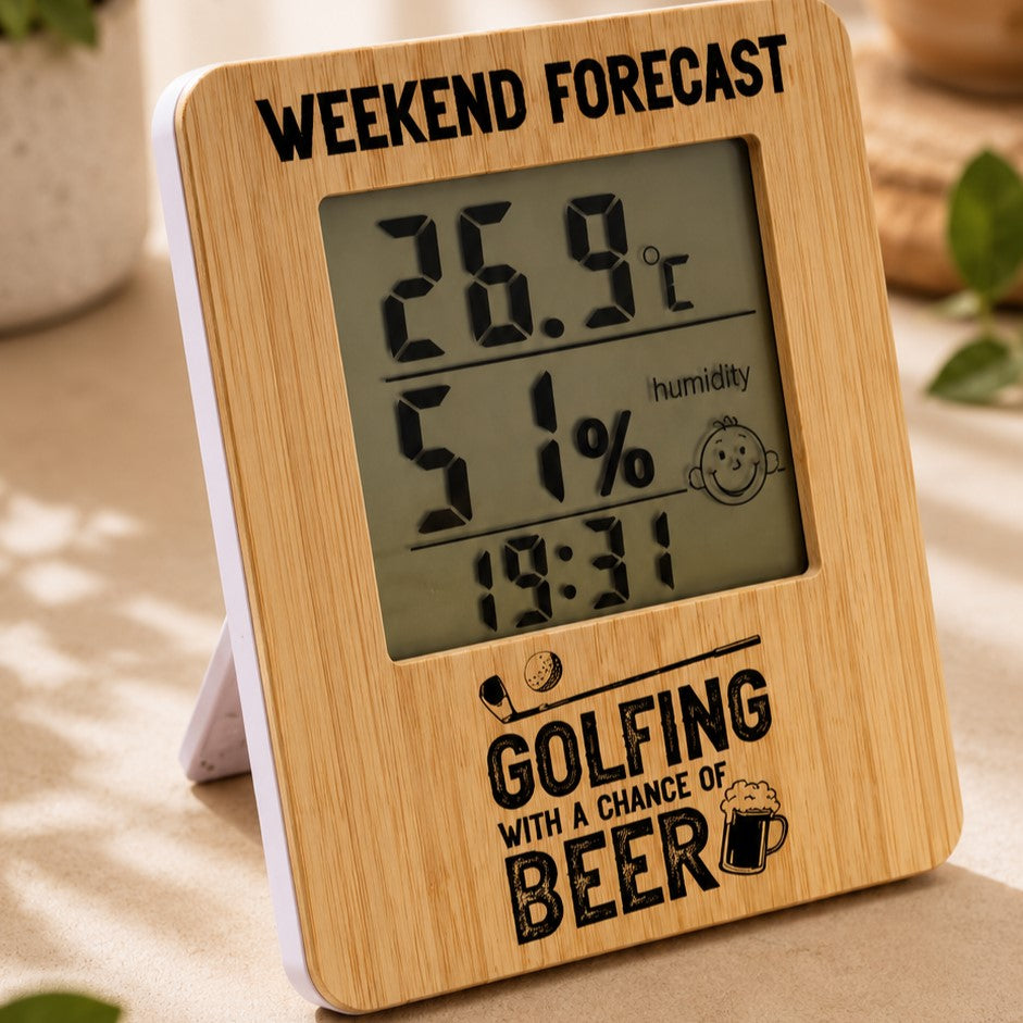 personalised father's day gift weather station