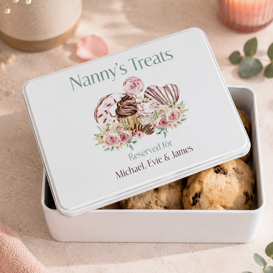 personalised biscuit tin for mothers day