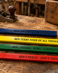 novelty builder pencils gift for carpenters and tradies