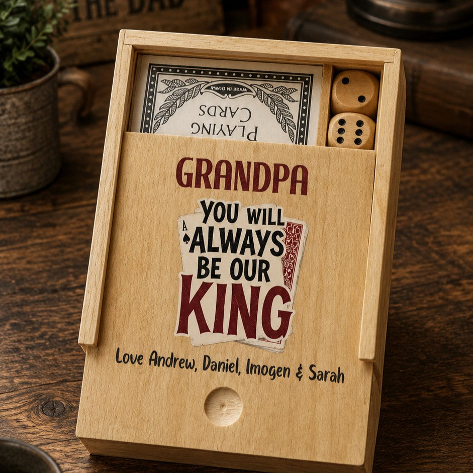 personalised playing card set